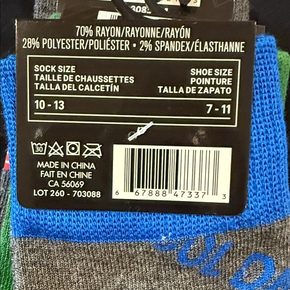 Men's Black 'Dad' T-Shirt with 3 Pair Colorful Socks Set Dad Gift Mens - Picture 8 of 16